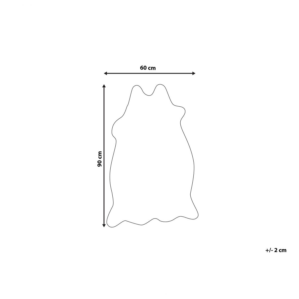 KUNSTFELL-TEPPICH Nambung 90/60 cm - Braun, Kunststoff (60/90cm) - Beliani