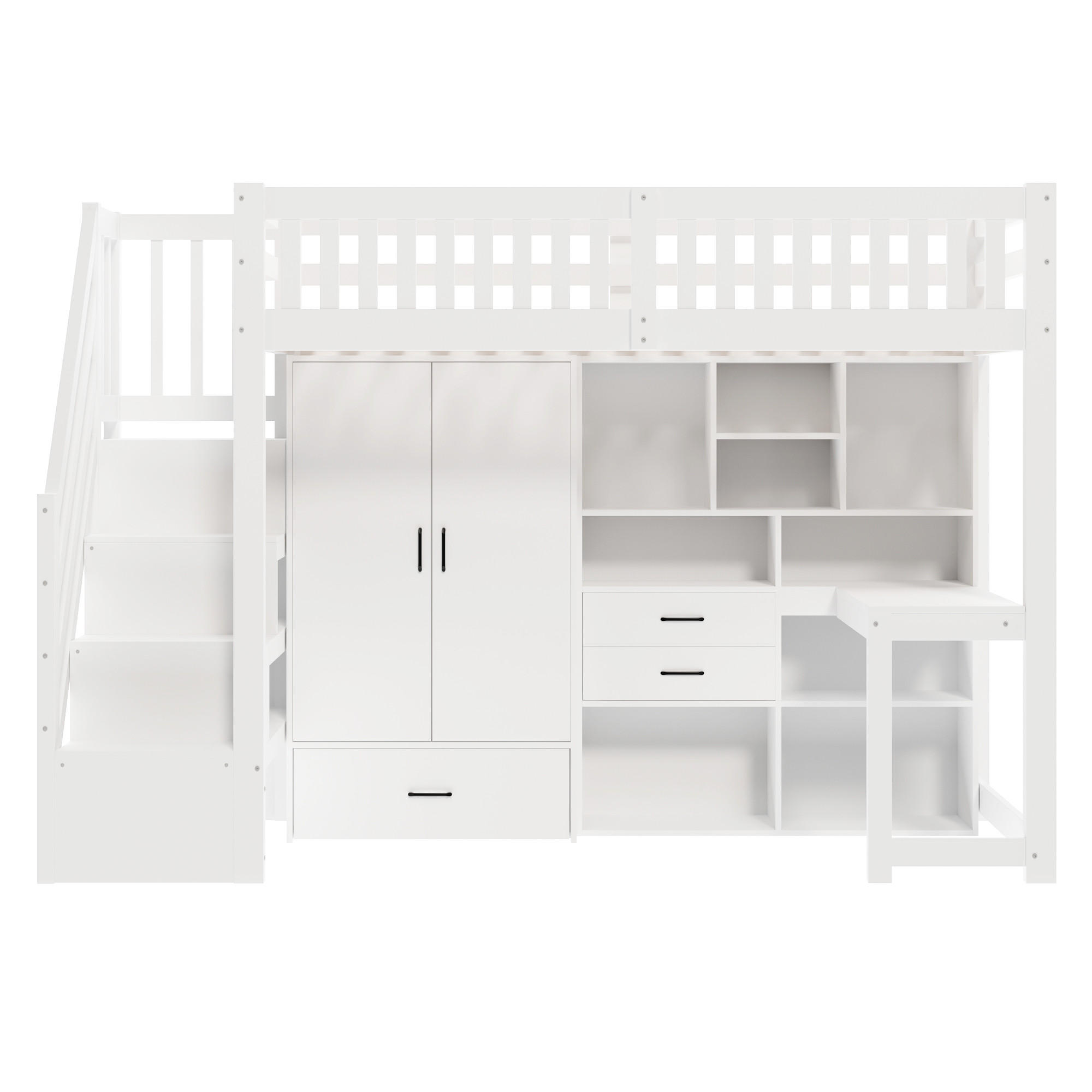 HOCHBETT 90/200 cm Weiß - Weiß, Holz - Raumix