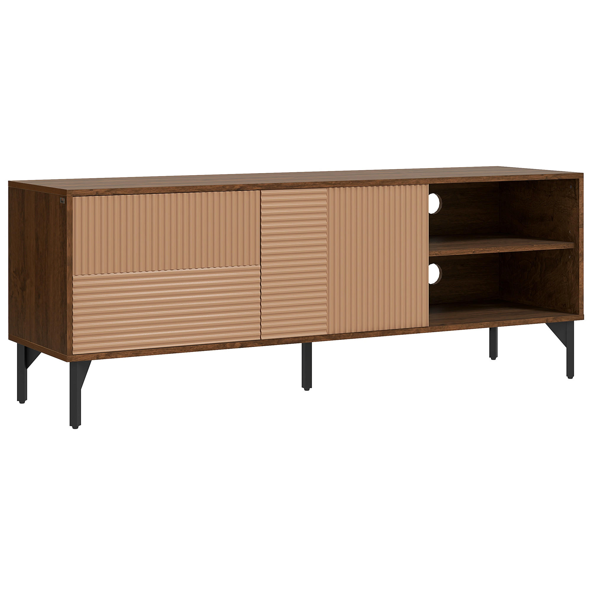 TV-MÖBEL Braun 1 Stück - Braun, Holzwerkstoff (150/56/40cm) - GiPP