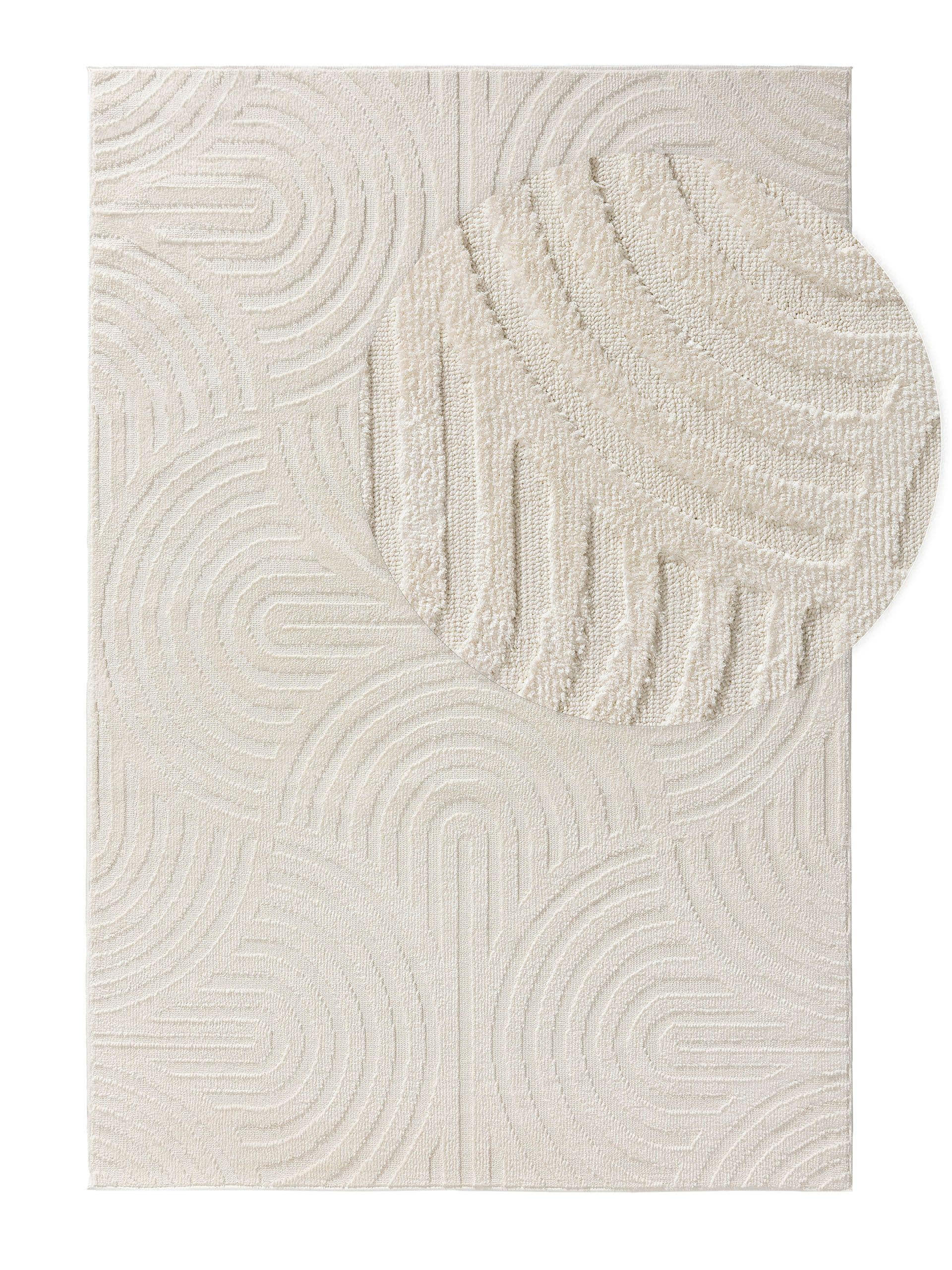 TEPPICH Paloma Cream 160x230 cm - Creme, Textil (160/230cm) - benuta Pop