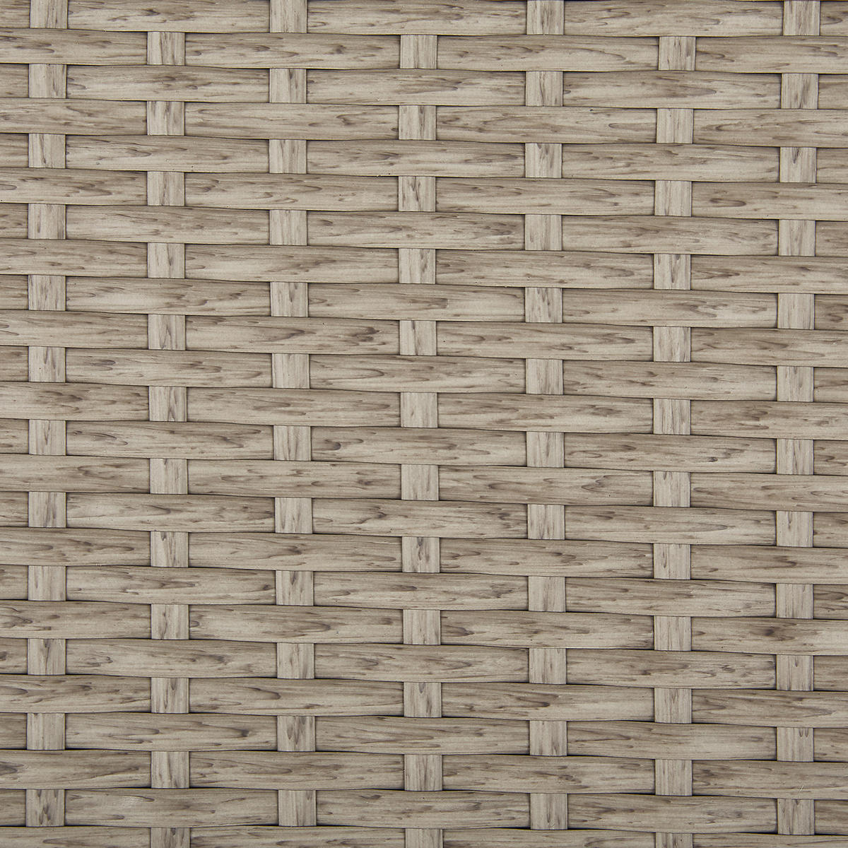 AUFLAGENBOX Rattan taupe 126/46 cm Modena - Beige/Schwarz, Kunststoff (126/63/46cm) - Beliani
