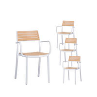 GARTENSTUHL Hilda Zweifarbig 54 cm x 80 cm 4er-Set - Multicolor, Kunststoff (54/80/54cm) - Klast Home