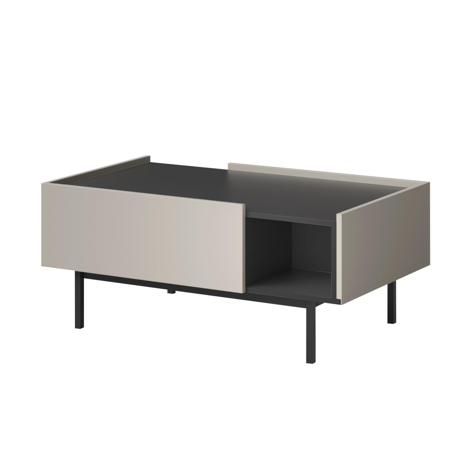 mzm24 Couchtisch Schwarz 100x43x60 cm