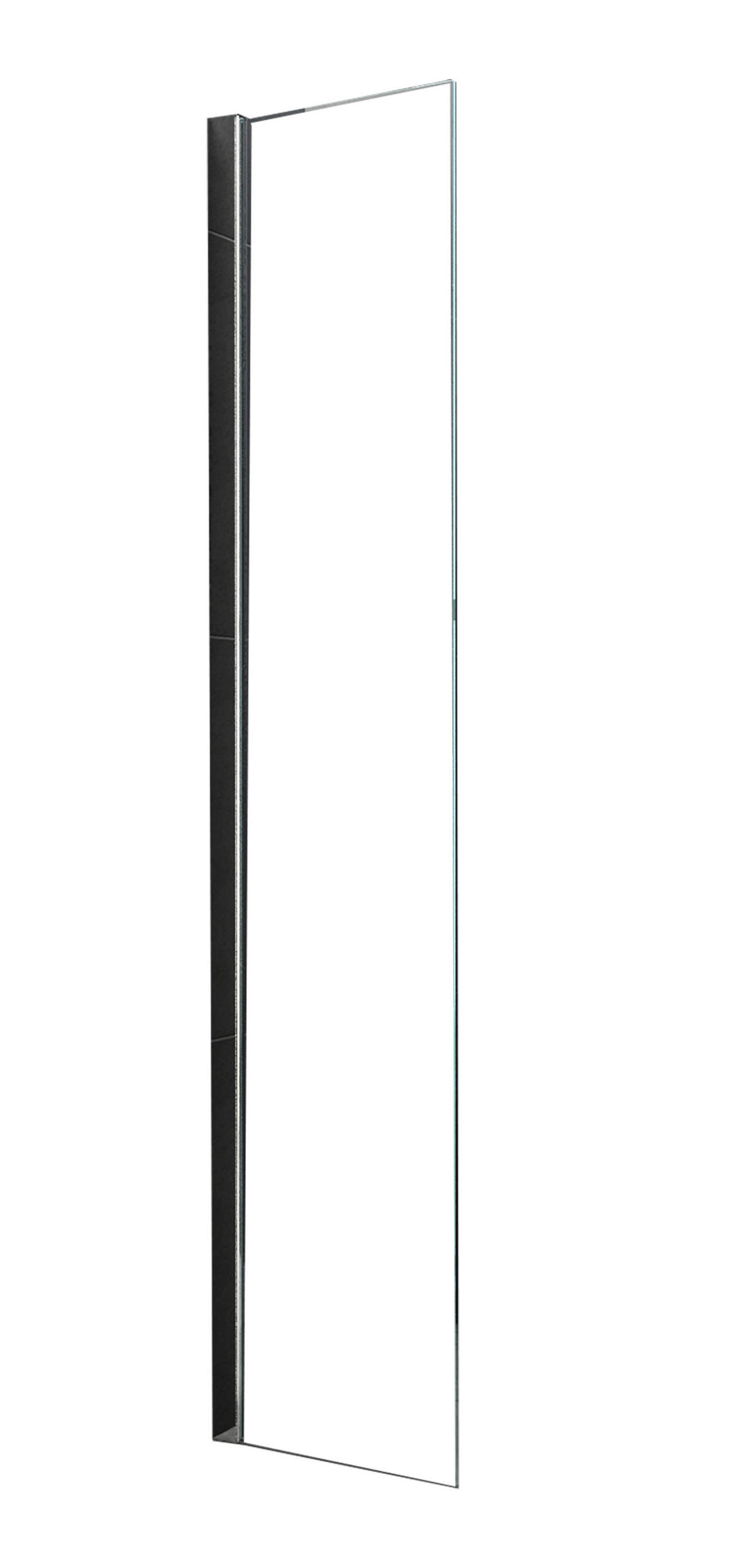 DUSCHWAND AQUOS-MINI Klar 40 x 200 cm 10 mm ESG - Klar, Glas (40/200cm) - Glasdeals