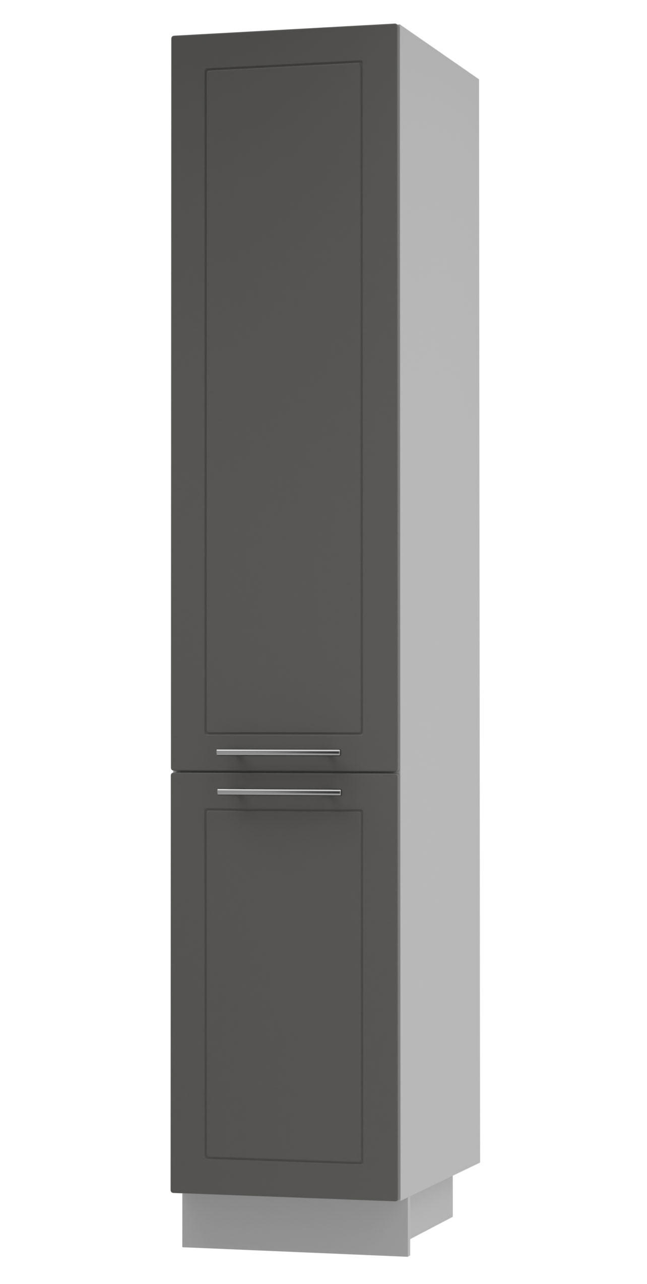 Feldmann-Wohnen Apothekerschrank Graphit, Grau 40x207x59 cm