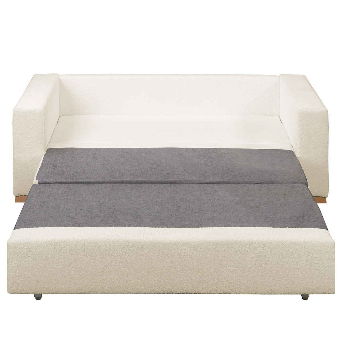 SCHLAFSOFA - Buchefarben/Weiß, Holz/Buchenholz (153/90/90cm) - home24