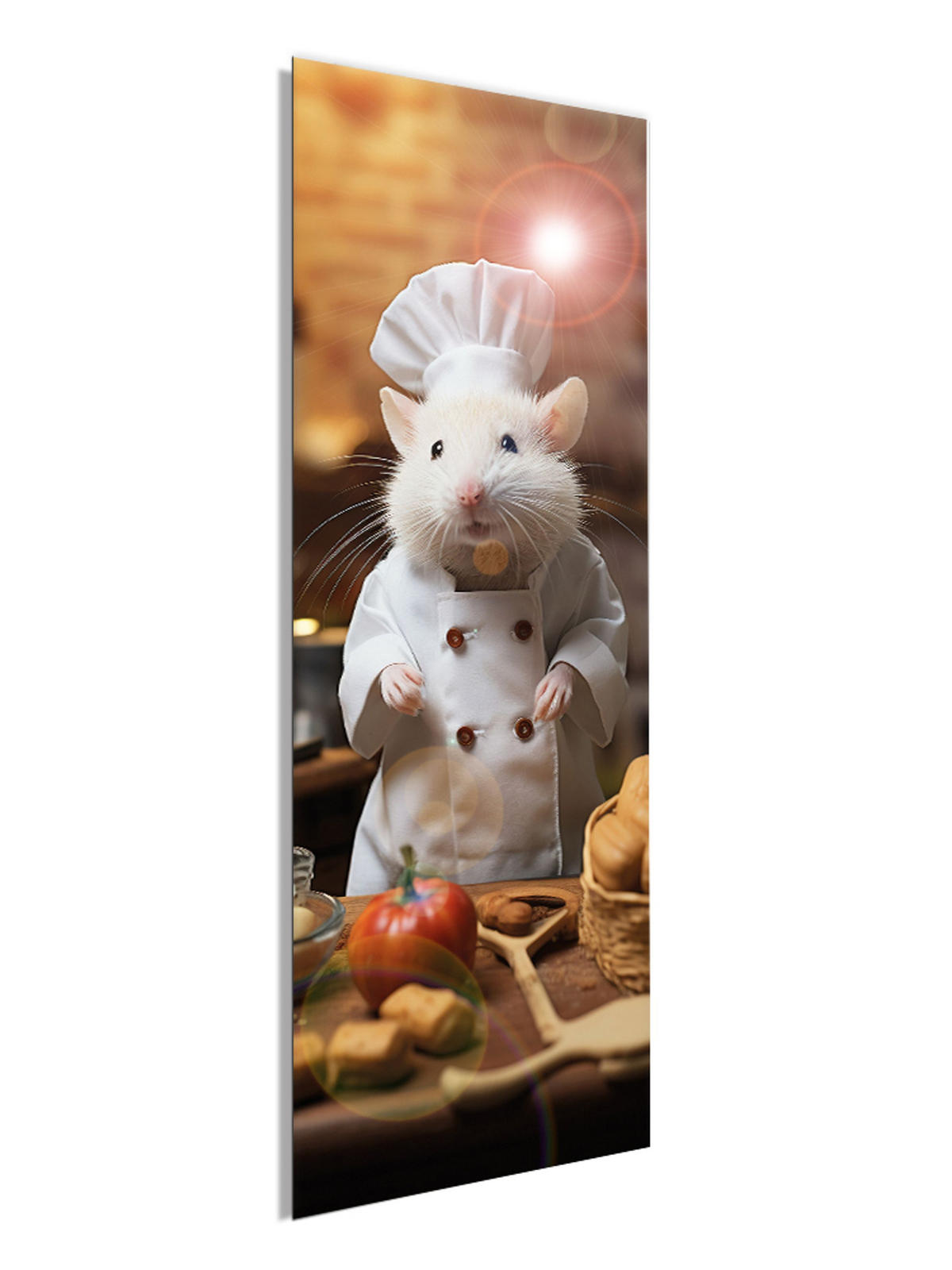 GLASBILD 30x80 cm Küche lustig - Gelb, Glas (30/80cm) - artissimo