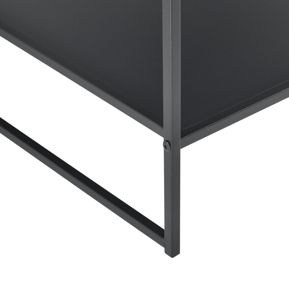 BEISTELLTISCH Salsnes - Schwarz, Metall (51/53/51cm) - [en.casa]