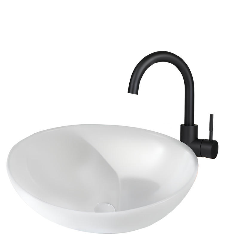 Nettlife Waschbecken Weiß 33x14.5x41 cm