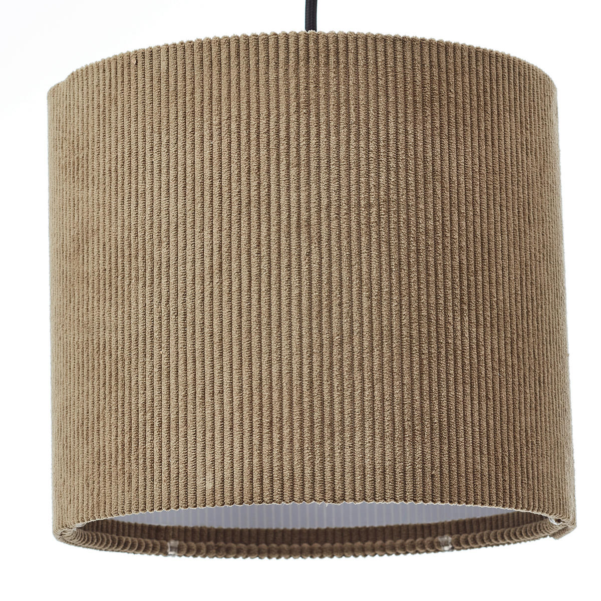 PENDELLEUCHTE Cord-Lampenschirm 60100/22 - Grau, Metall (23/94/150cm) - Brilliant