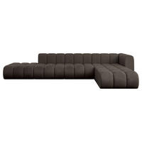 ECKSOFA modulares Sofa Zuvon-L2 - 387x177x70 cm Braun - Braun, Holzwerkstoff/Textil (387/177cm) - ALTDECOR