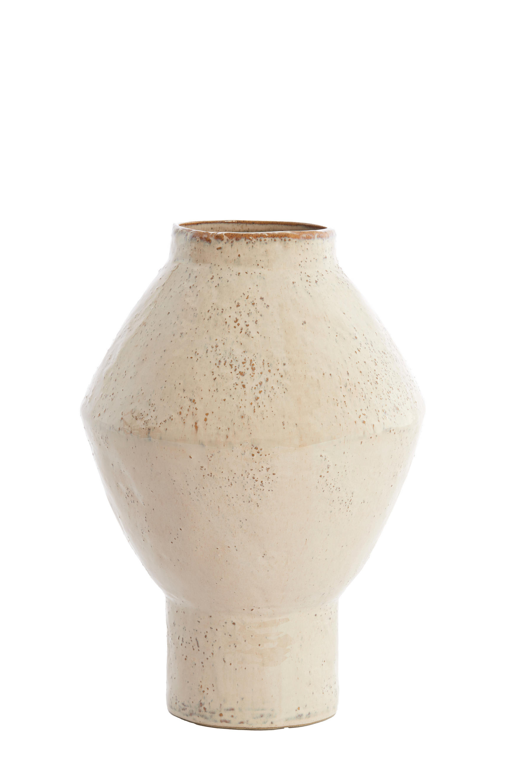 VAZE Vasora Grau 29/29/41 cm - Grau, Keramik (41cm) - Light & Living