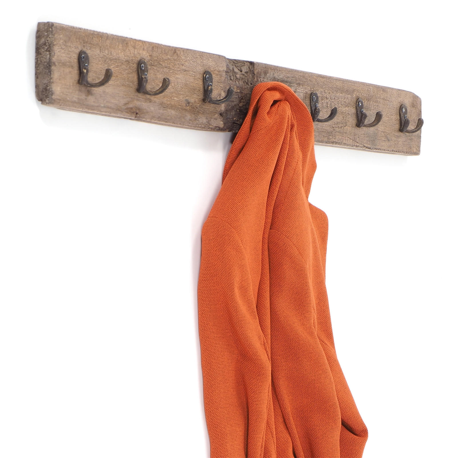 WANDGARDEROBE CASA 90 Recyclingholz naturfarben - Naturfarben, Holz (90/9/8cm) - DESIGN DELIGHTS