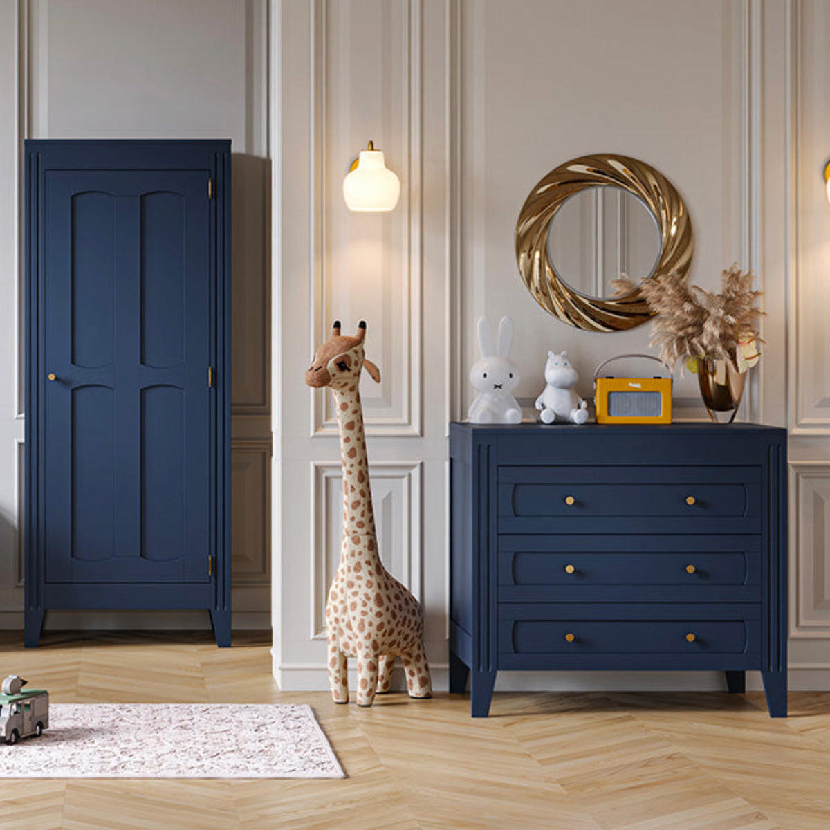 KINDERKOMMODE Blau - Blau, Holzwerkstoff (100/92/55cm) - Petits-meubles
