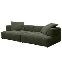 BIGSOFA - Schwarz/Grün, Holz/Kunststoff (270/72/93cm) - home24
