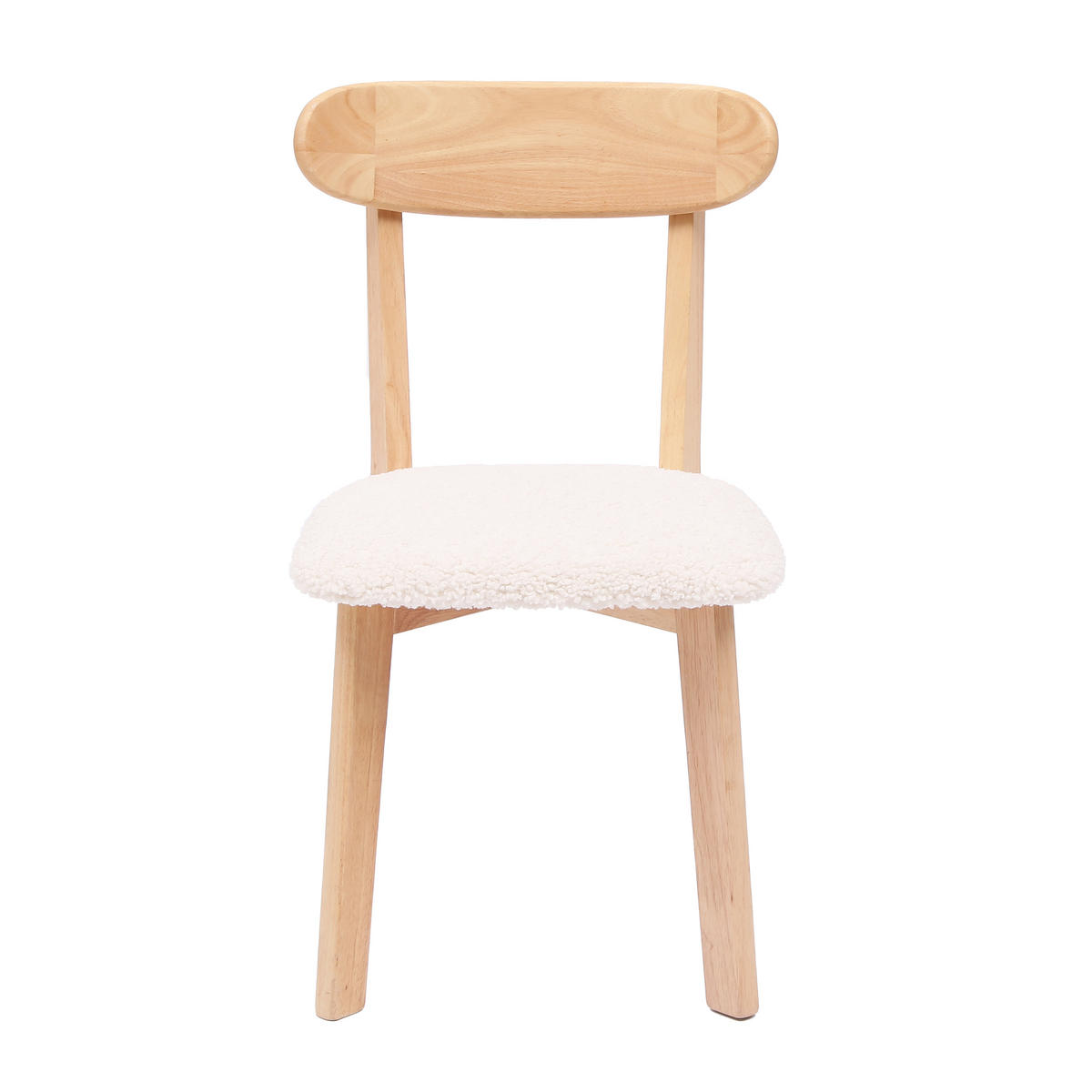 STUHL 2er-Set Holz Weiß - Weiß, Holz (41/79/56cm) - Nordlys