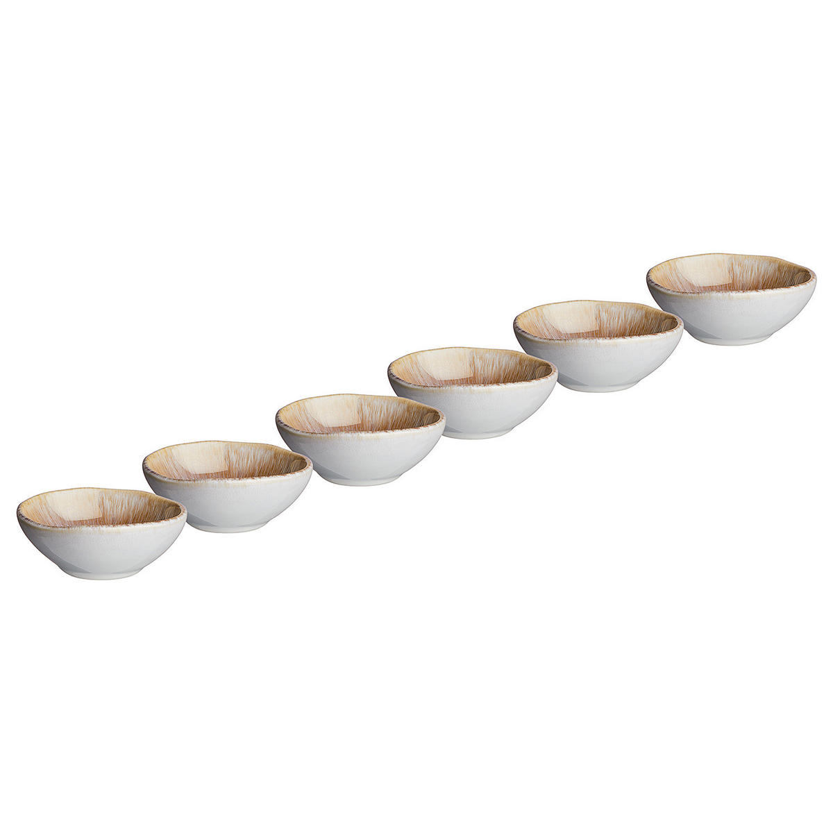 DIPSCHALEN 6er-Set Artisan 95 ml - Orange, Keramik (1/9/3.5cm) - Butlers