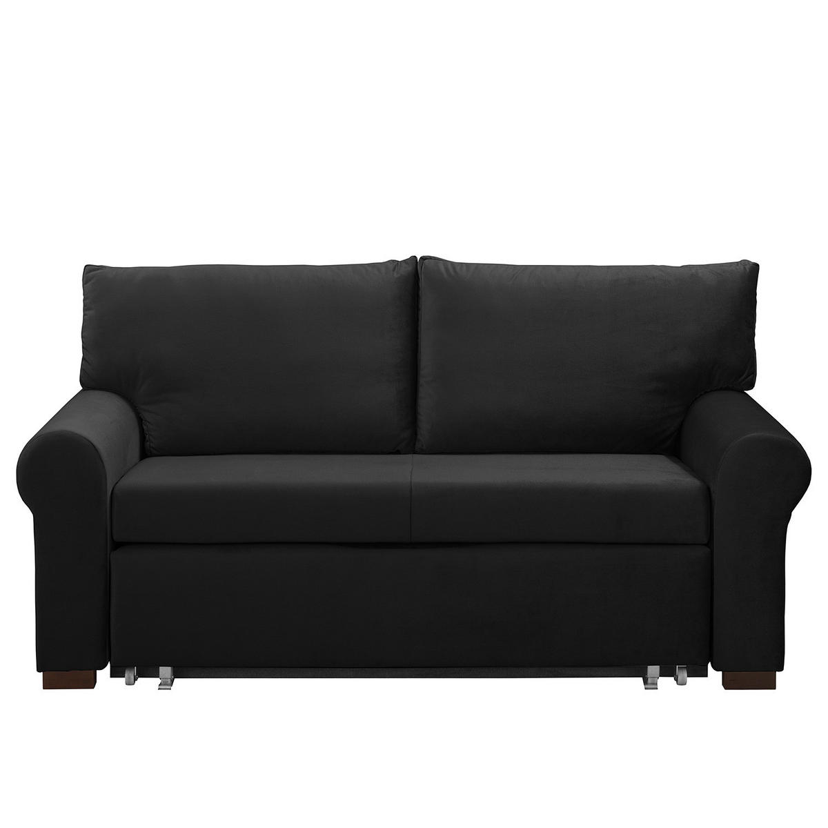 SCHLAFSOFA - Transparent/Anthrazit, Birkenholz/Textil (165/95/90cm) - home24