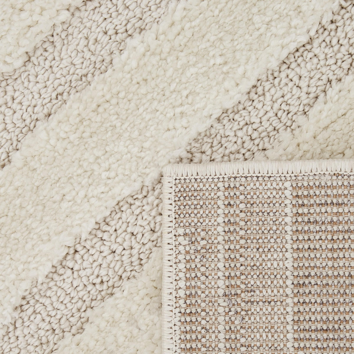 HOCHFLORTEPPICH 120/160 cm Genua 742 - Creme, Textil (120/160cm) - Paco Home