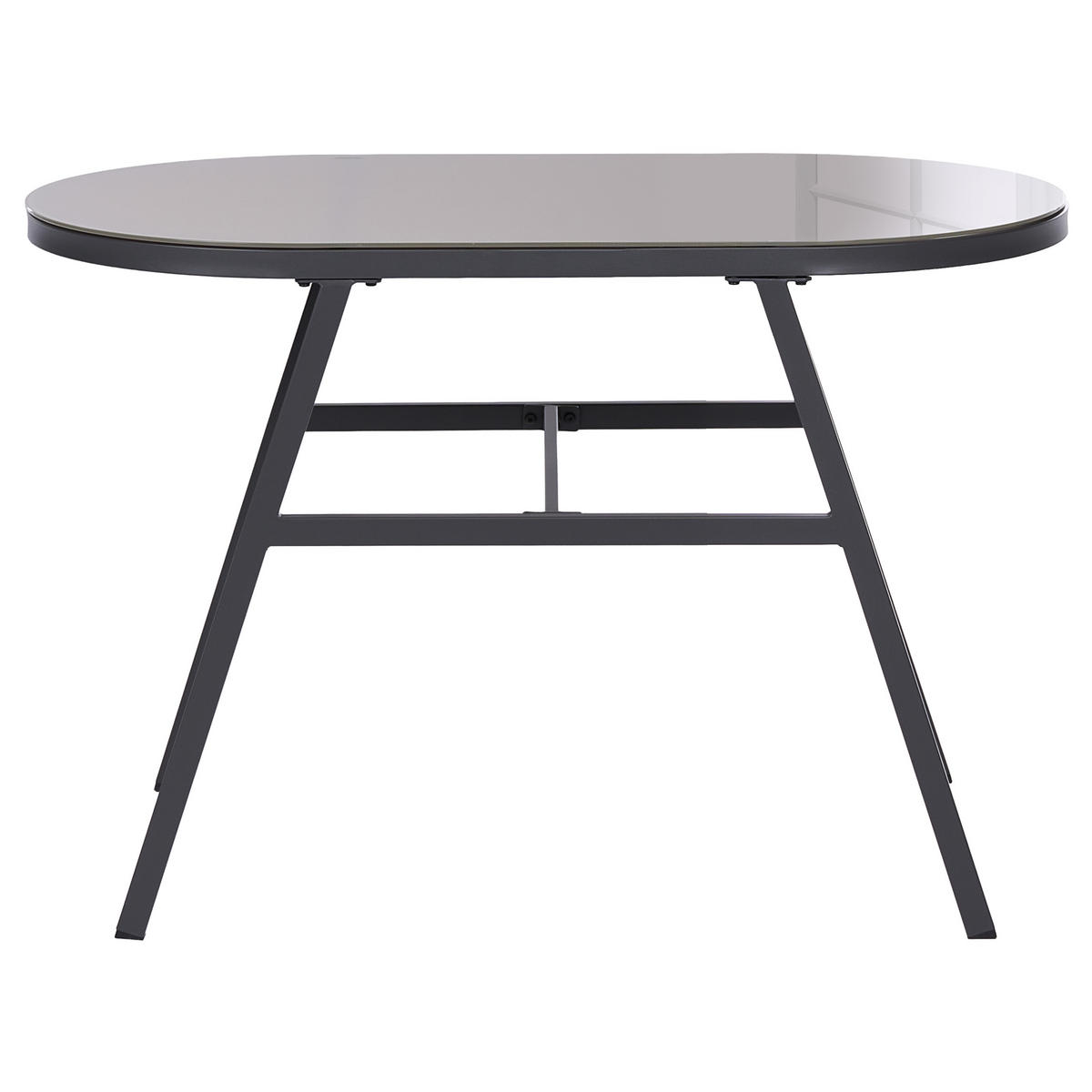 BISTRO-SET Grau 2er-Set Muros - Beige/Grau, Metall - Beliani