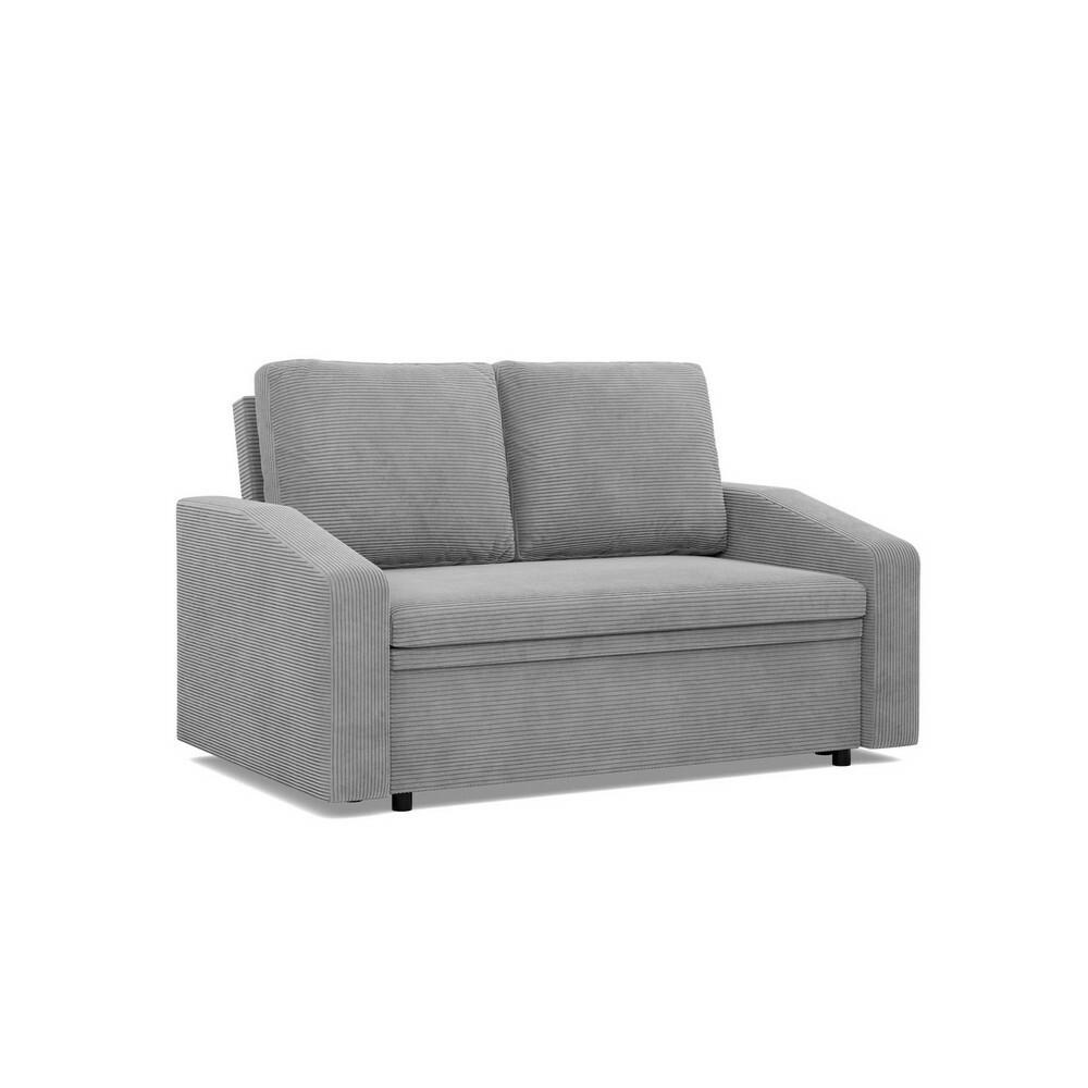 SOFA Neo mit abgeschrägter Armlehnen hellgrau - Hellgrau, Textil (148/90/87cm) - SIMKAM Furniture
