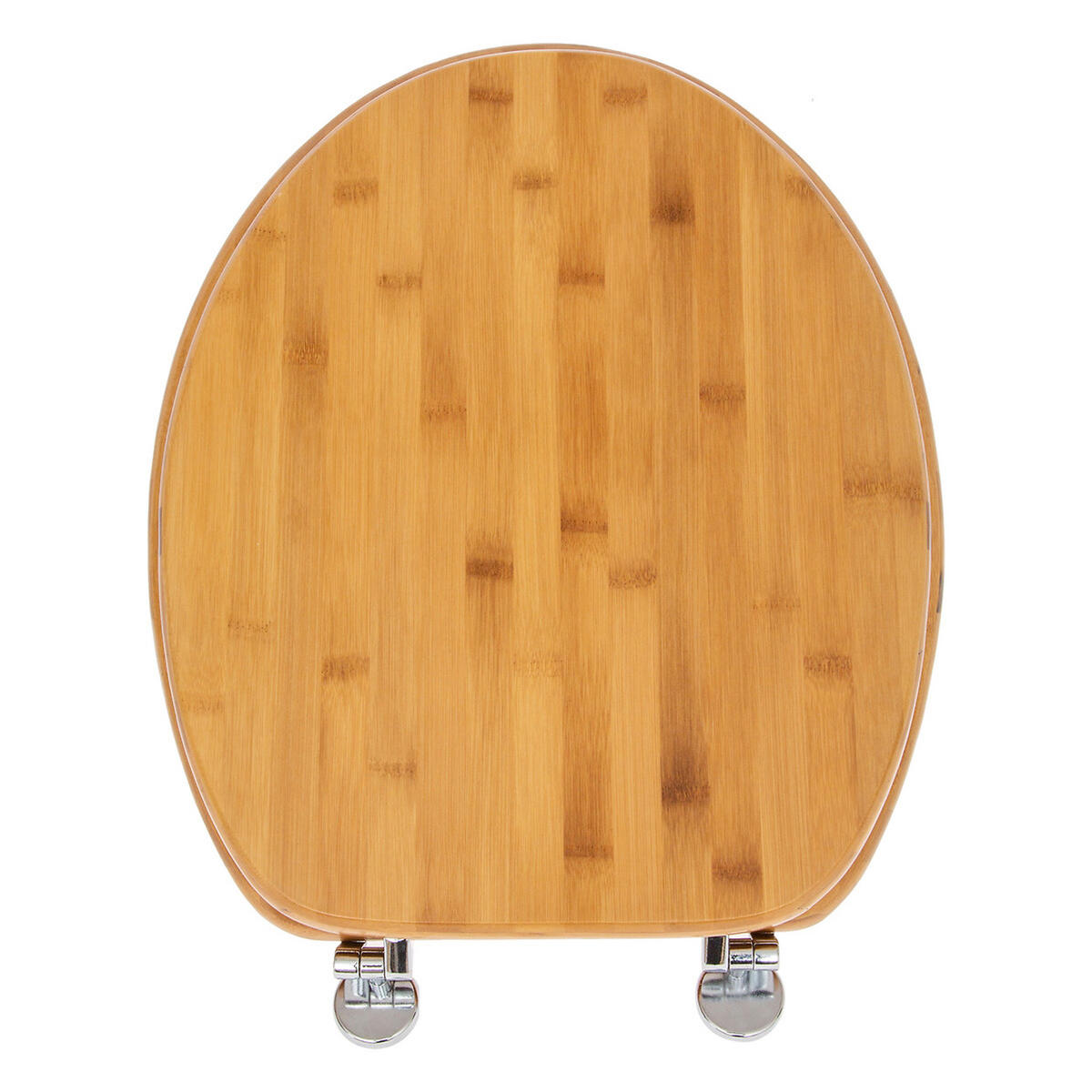 WC-SITZ Bamboo , Bambus, Zink, Braun - Braun, Holz (37.3/5.5/43.2cm) - 5five Simply Smart