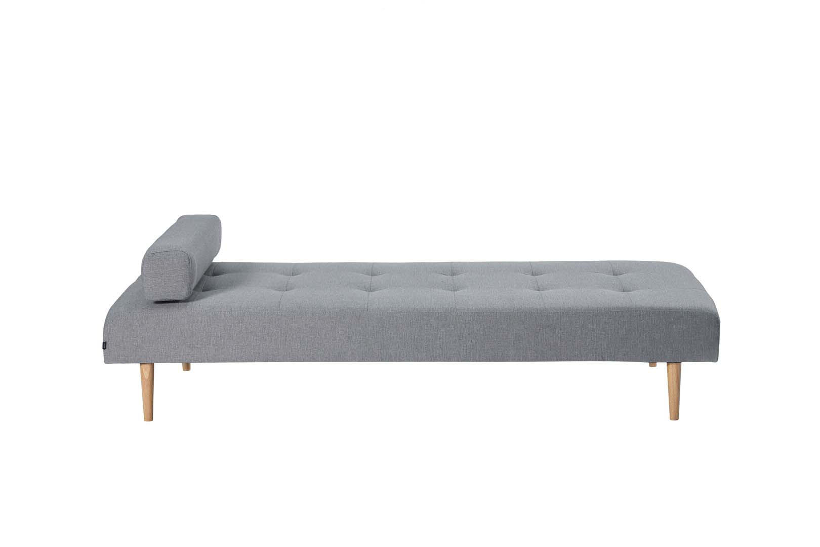 RÉCAMIERE Stoff grau - Grau, Textil (200/38/80cm) - ebuy24