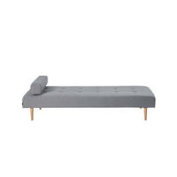 RÉCAMIERE Stoff grau - Grau, Textil (200/38/80cm) - ebuy24