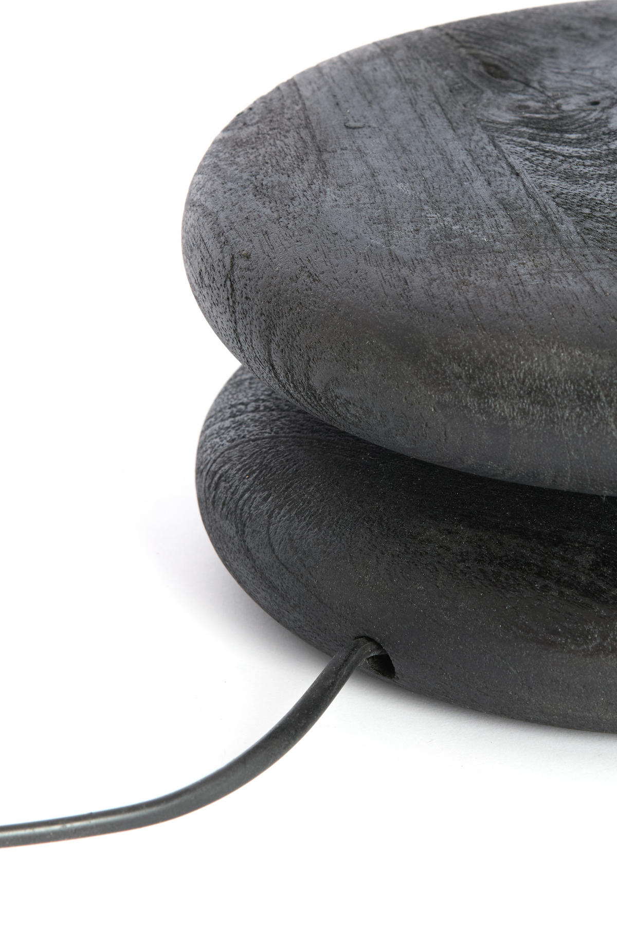 LAMPENSOCKEL Eboli Schwarz 20/20/9 cm - Schwarz, Holz (20/20/9cm) - Light & Living