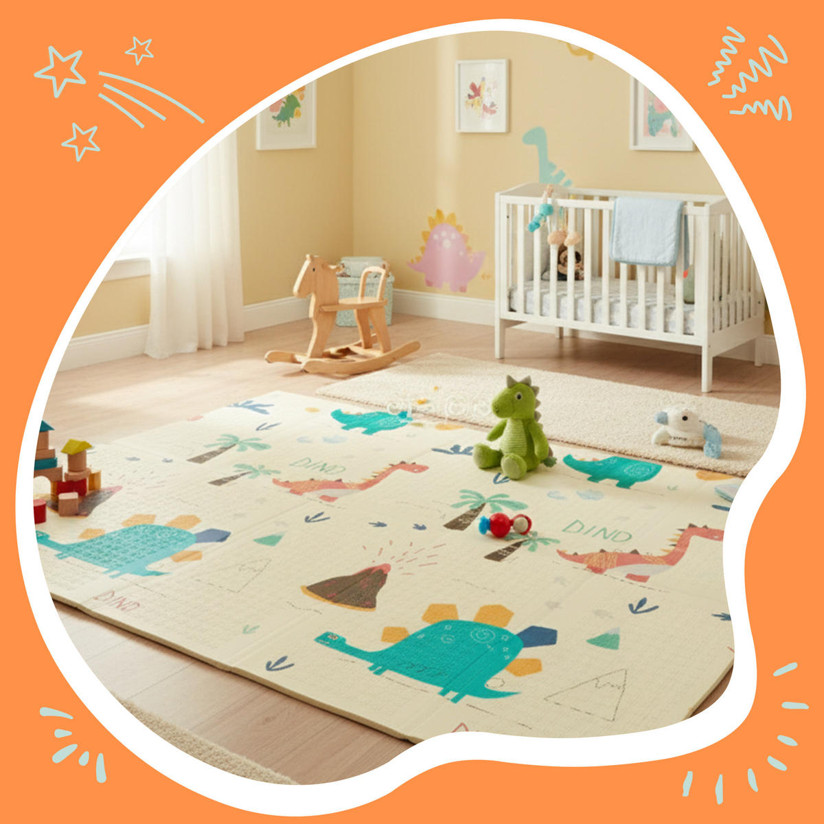 HRACIA mapa - krémová, textil (200/150cm) - Relaxdays