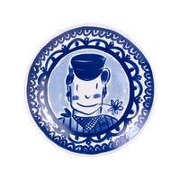 SPEISETELLER Junge in Blau - 26cm - Blau, Keramik (26.2/26.3/3cm) - Blond Amsterdam