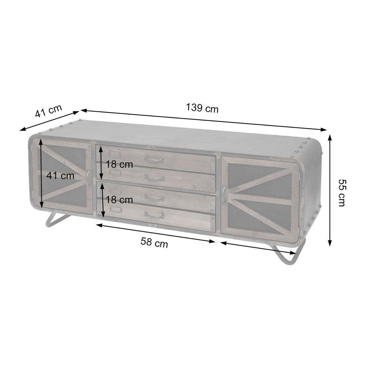WOHNZIMMER-SET Braun, Schwarz 2er-Set - Schwarz/Braun, Holz (139/128/41cm) - MCW
