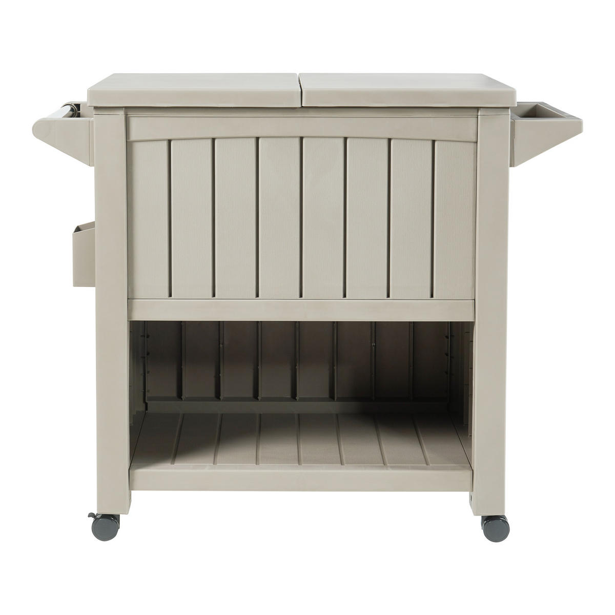 OUTDOOR-SERVIERWAGEN Arsita - Beige, Kunststoff (102/87/47cm) - casa.pro