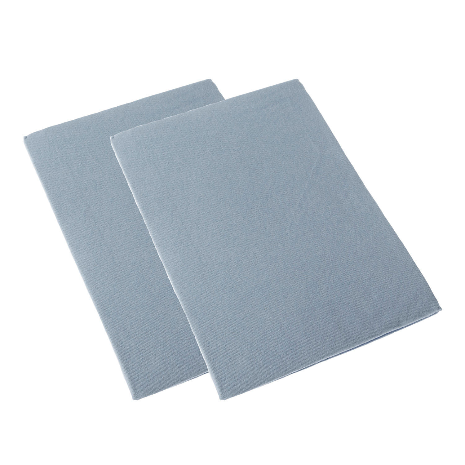 KINDER-BETTLAKEN ohne Gummizug 2er-Set Flanell, 100/150 cm - Blau, Textil (100/150cm) - Homescapes