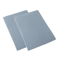 KINDER-BETTLAKEN ohne Gummizug 2er-Set Flanell, 100/150 cm - Blau, Textil (100/150cm) - Homescapes