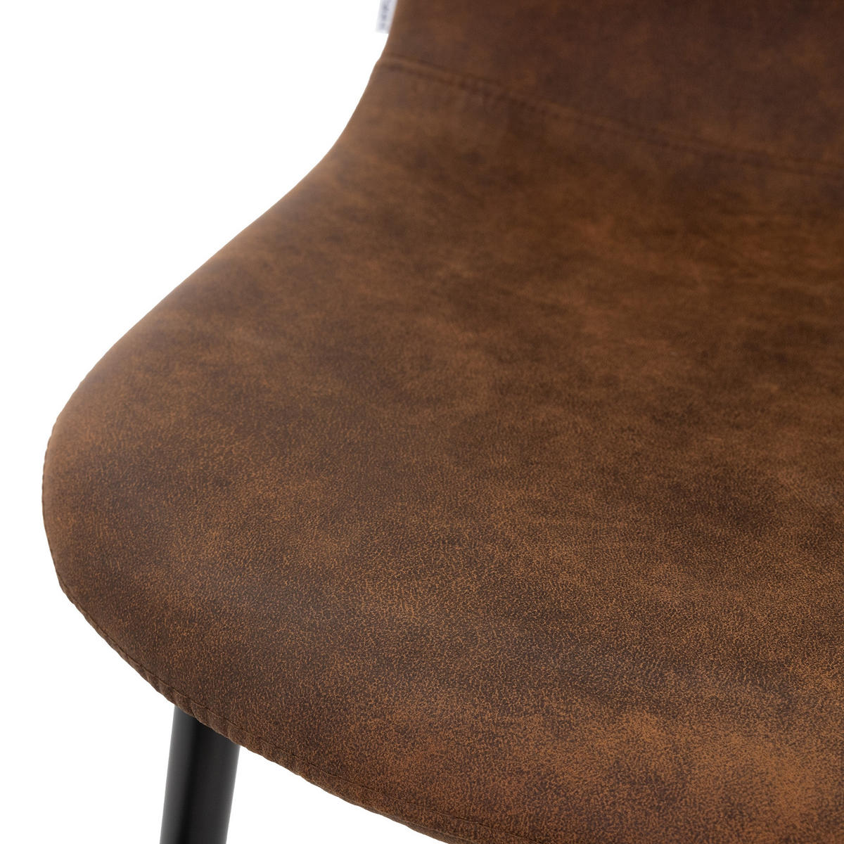 ESSZIMMERSTUHL Samt Braun 4er Set - Dunkelbraun, Metall (50/87/47cm) - ML-DESIGN