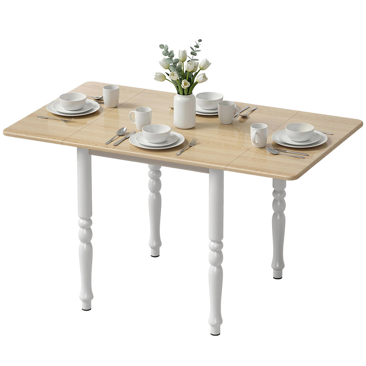 ESSTISCH Naturholz 1 Stück - Beige, Naturmaterialien (134/80/75cm) - GiPP