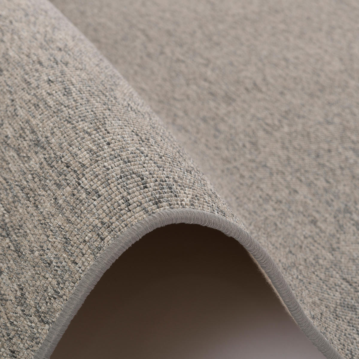 NATUR SISAL-OPTIK TEPPICH TAFF LÄUFER - Grau, Textil (100/100cm) - Snapstyle