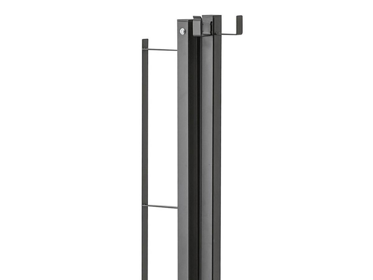 TROCKEN-KLEIDER-STÄNDER Tower schwarz 175/160/25 cm - Schwarz, Metall (175/160/25cm) - Yamazaki