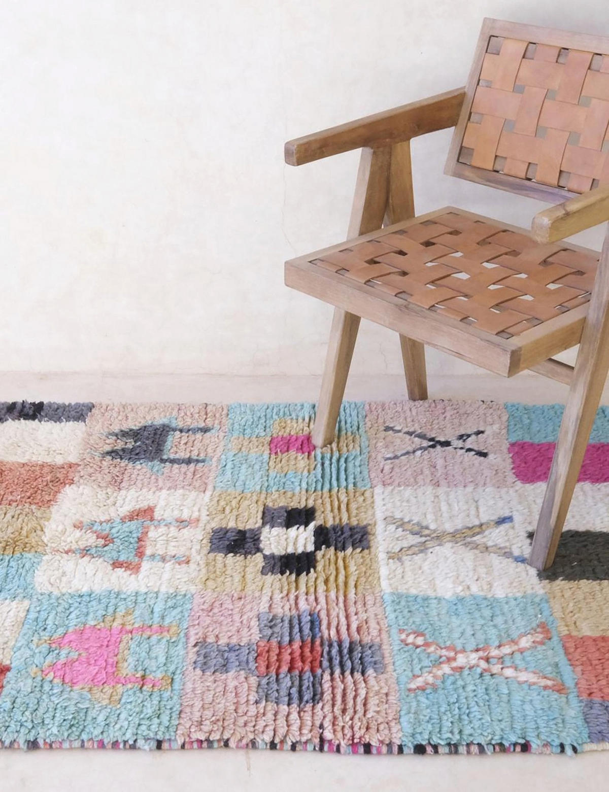 BERBERTEPPICH aus reiner Wolle 99x 148 cm - Multicolor, Naturmaterialien (99/148cm) - AFK Living