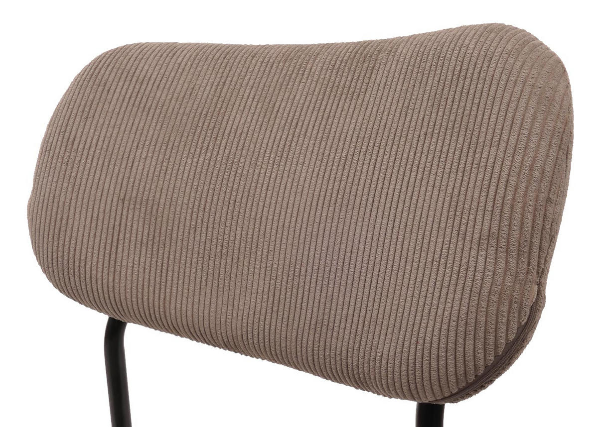 ESSZIMMERSTUHL taupe 2er-Set - Taupe, Textil (44/84/52cm) - MCW