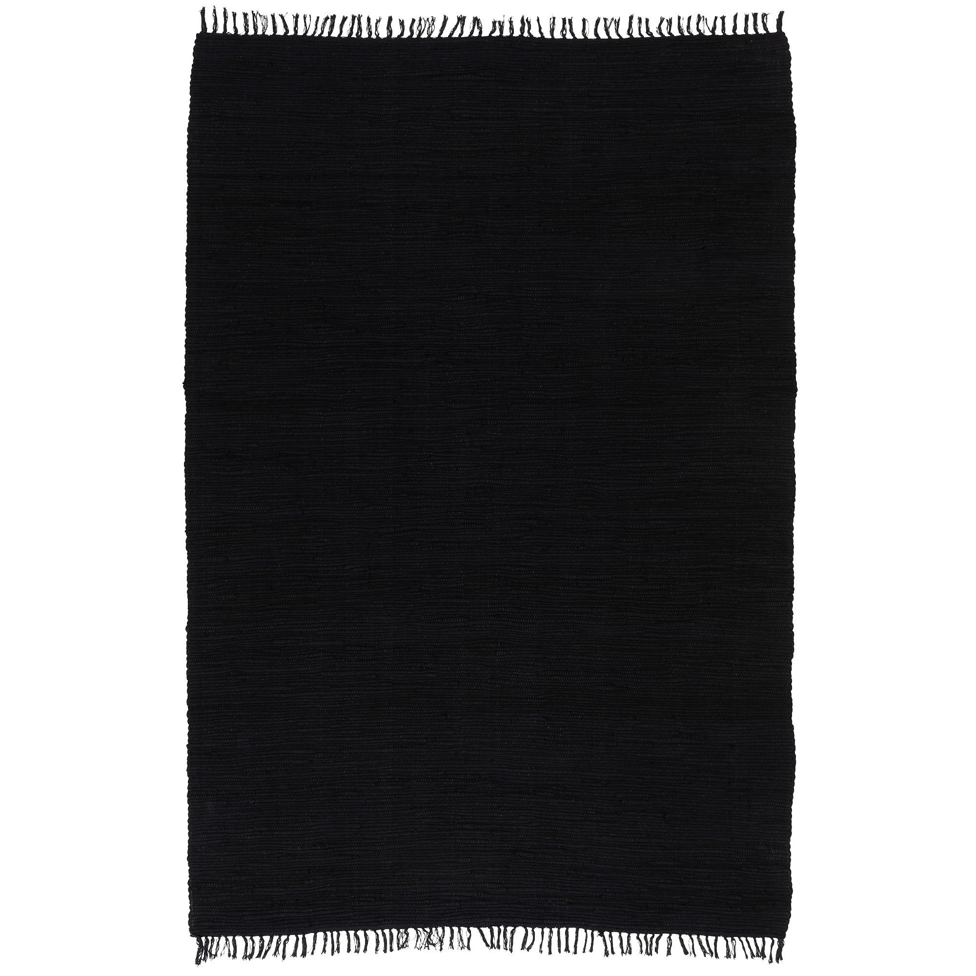 BAUMWOLLE NATUR TEPPICH JOLLY COTTON - Schwarz, Textil (60/120cm) - Pergamon