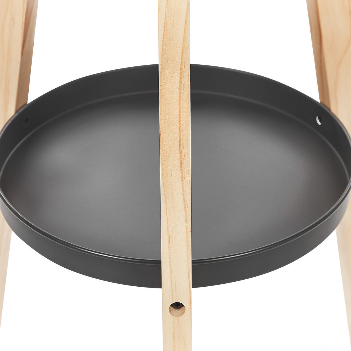 STEHLAMPE Bluff 41/41/149 cm - Hellbraun, Holz (41/41/149cm) - Beliani