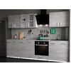 KÜCHENZEILE LECO 280 beton - Grau, Holzwerkstoff (280/82/46cm) - roe furniture