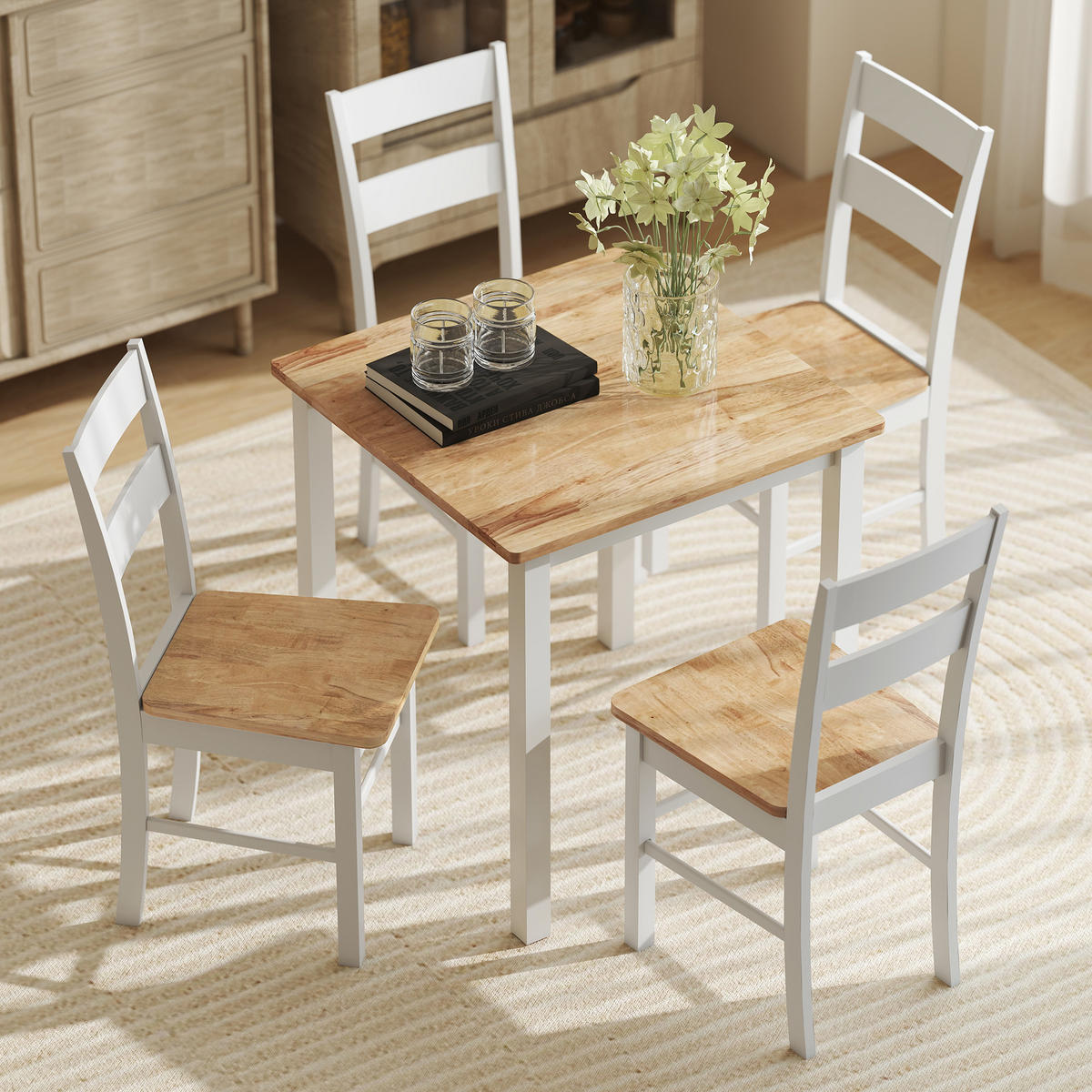 ESSZIMMERSTÜHLE 2er-Set Eichefarben 50.5/40.0/88.5 cm - Eichefarben, Holz (40/88.5/50.5cm)