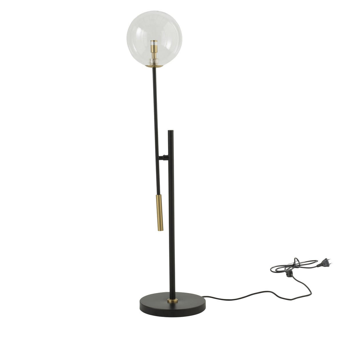 TISCHLAMPE Glaskugel B72 cm x H85 cm - Schwarz, Glas (31/75/85cm) - Signature