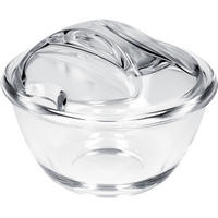 ZUCKERDOSE aus Glas mit Deckel 12x9 cm - Transparent, Glas (12/12cm) - KADAX