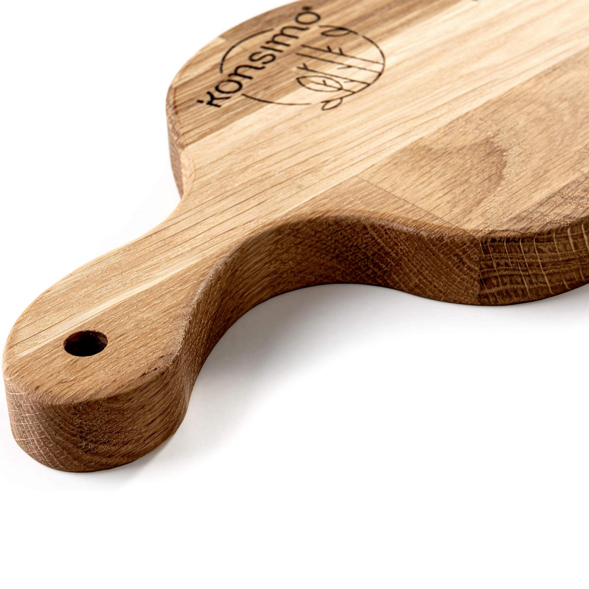 SCHNEIDEBRETT Holz Eiche geölt LIVO 4-tlg - Eichefarben, Holz (16/33cm) - KONSIMO®