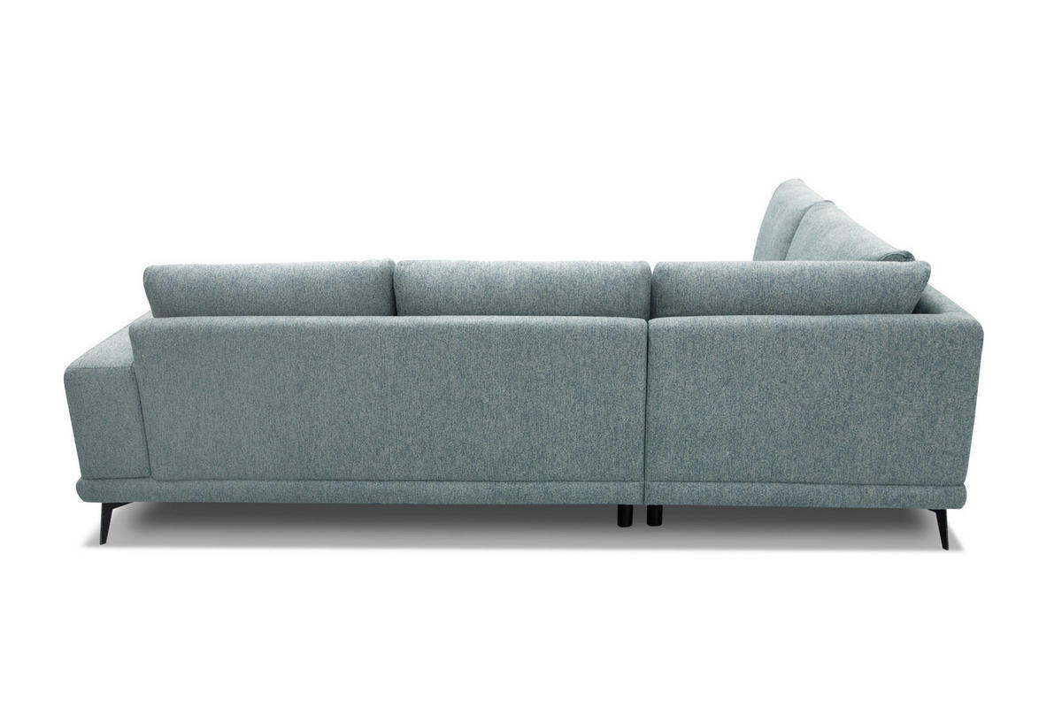 ECKSOFA MEDIOLANE 5-Sitzer, mintgrün - Mintgrün, Holzwerkstoff/Textil (219/282cm) - Courtois Laville