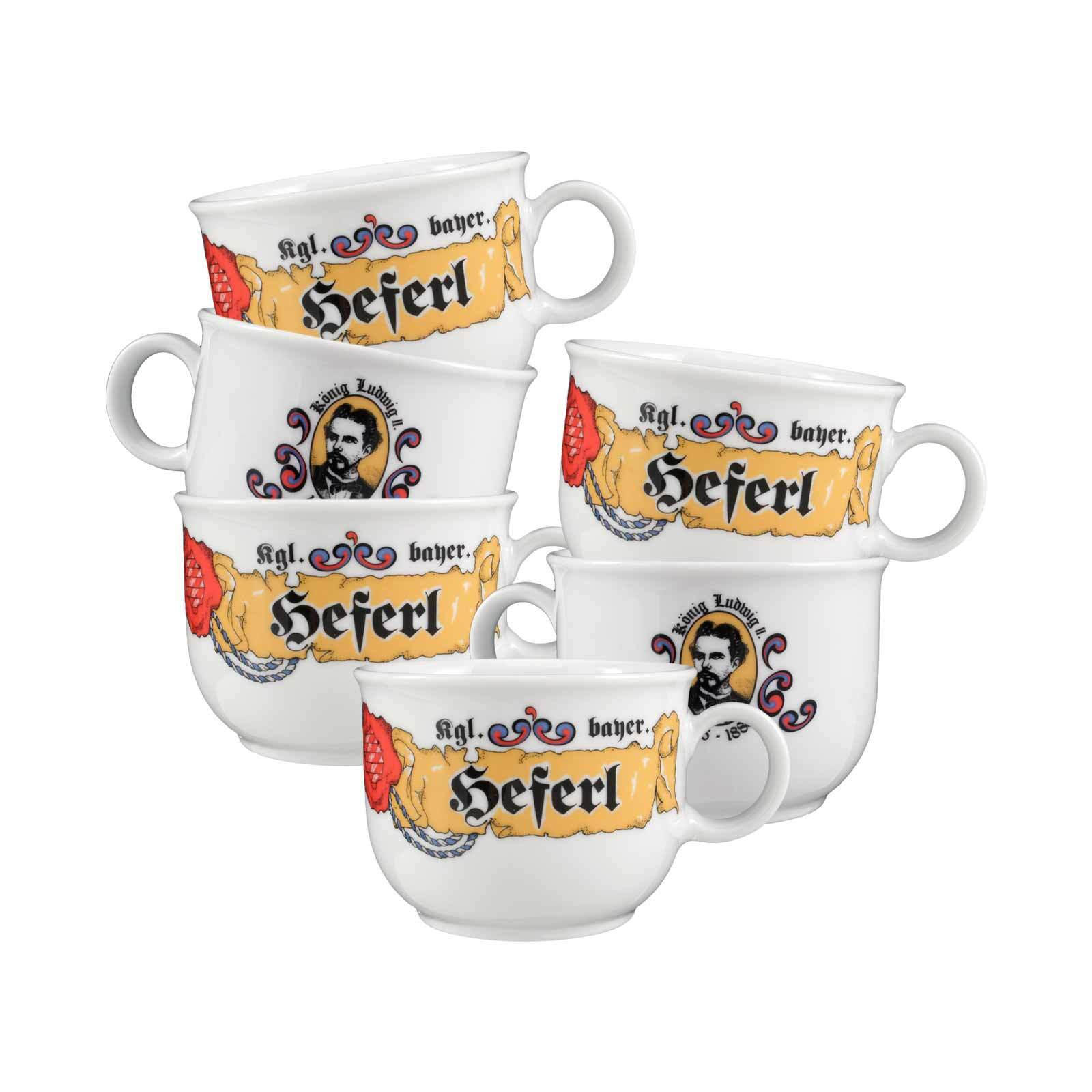 KAFFEETASSEN Compact Bayern bunt 210 ml 6er Set - Multicolor, Keramik (0.21L) - Seltmann Weiden